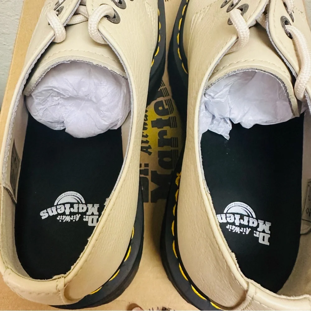 dr martens 1461 quad II PISA LEATHER PLATFORM SHOES - Picture 5 of 9